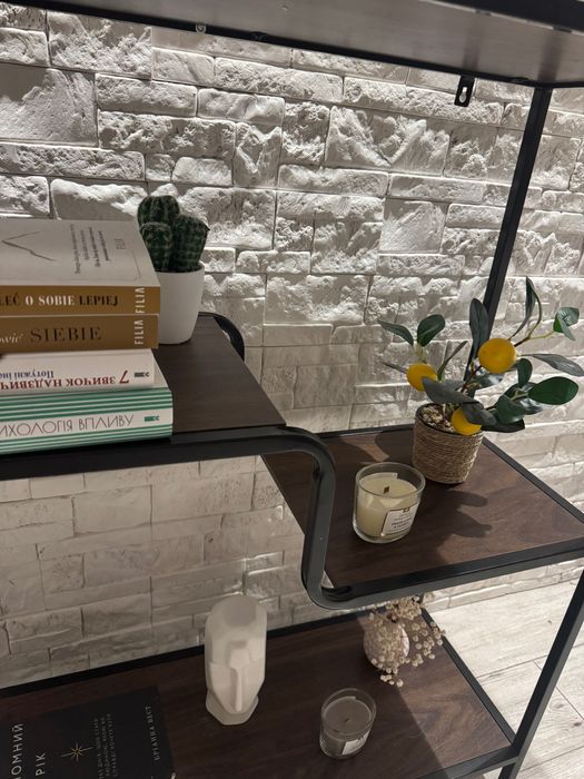 Zestaw stolików + regał loftowy – styl industrialny