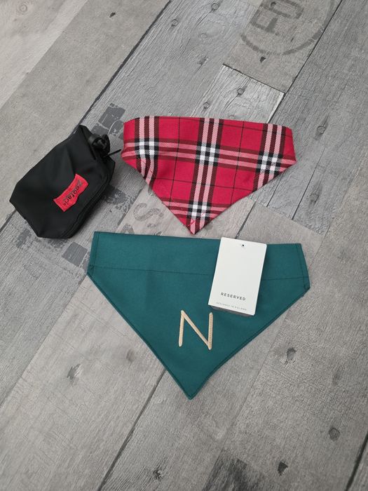 Chustka bandamka dla psa zestaw w woreczkiem