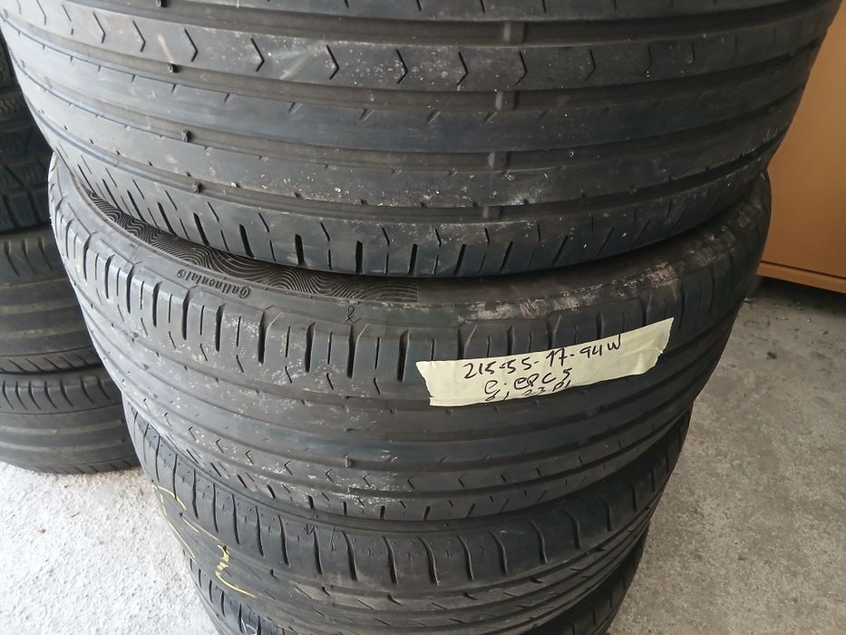 4 Pneus 215/55R17 Continental e Nexen
