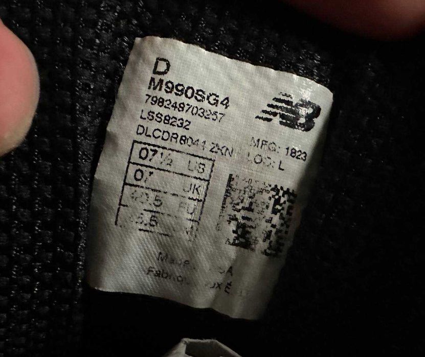 Кросівки New Balance 990 v4 Made in USA 40.5 EU 7.5 US 7 UK