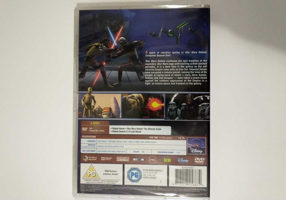 Star Wars Rebels DVD (Novo e Selado)