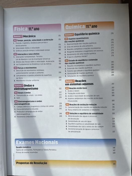 LIVRO DE PREPARAÇÃO PARA O EXAME DE FÍSICA E QUIMICA A - OPORTUNIDADE