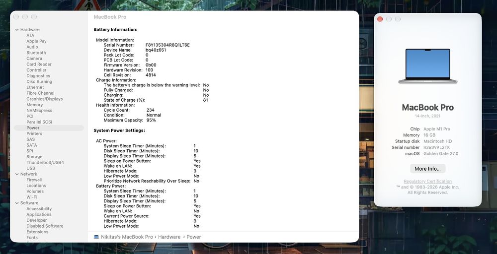 MacBook Pro 14 M1 Pro 16/512 95% Idealny stan