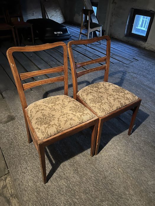 Krzesla jadalniane vintage retro prl niemcy