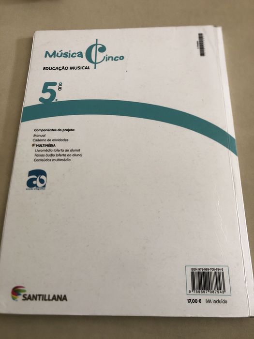 Livro Escolar “Música 5”