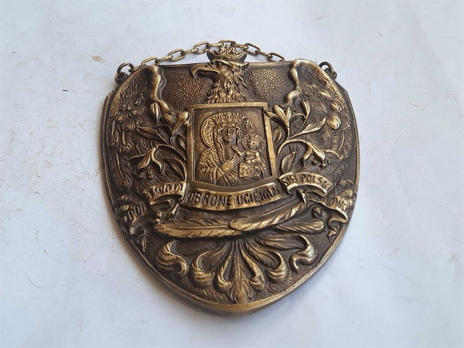 Ryngraf Narodowe Siły Zbrojne z Matką Boską i orłem w koronie (15 cm)