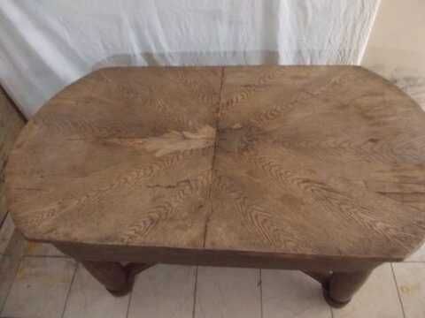 Stary przedwojenny stół dębowy rozkładany