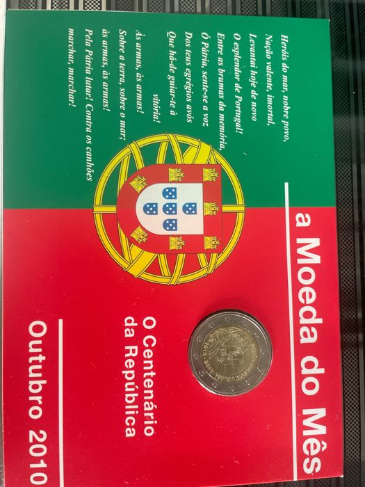 Coleção “A Moeda do Mês” - Flor de cunho (FDC) - Estado Imaculado