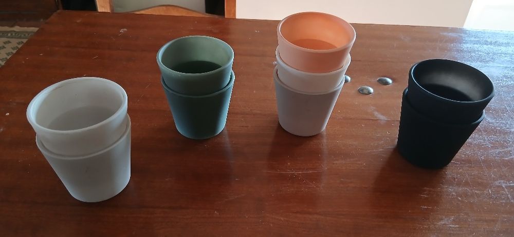 Conjunto vasos em vidro