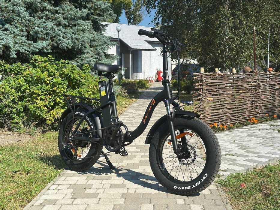Електровелосипед X-BOOST OO2 (19 ампер | 600 Ват), Фетбайк на широких колесах+PAS асистент