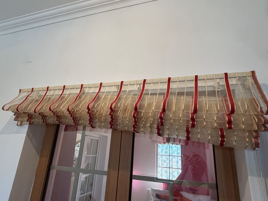 Conjunto de 2 cortinas estilo japonês