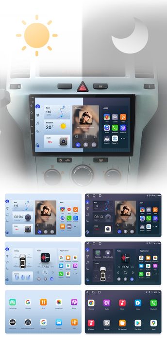 Rádio 9" Opel Astra Zafira Antara 2005-14 Carplay GPS Wi-Fi novo