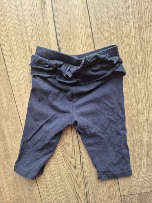 Matalan legginsy niemowlęce granatowe falbanka 62