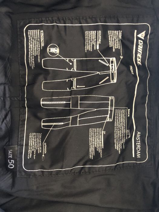 Calças de mota Dainese tamanho 50 (M)