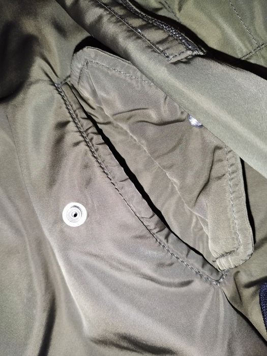 Kurtka bomberka krótka damska męska unisex 38 40 L Zara khaki