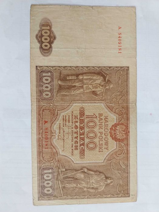 1000 złotych 1946 seria A