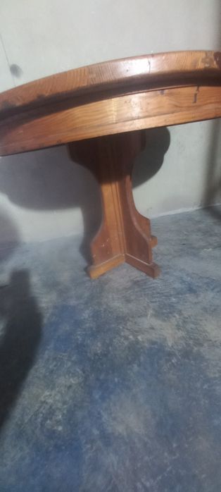 Mesa madeira redonda