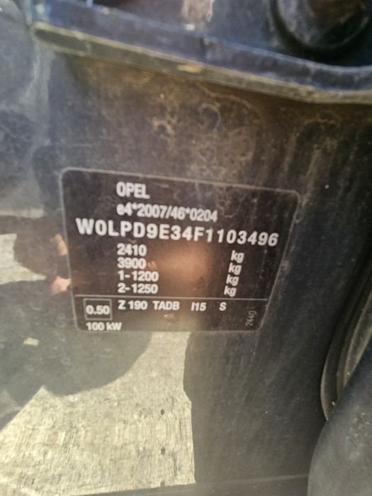 Opel Zafira C wszystkie części