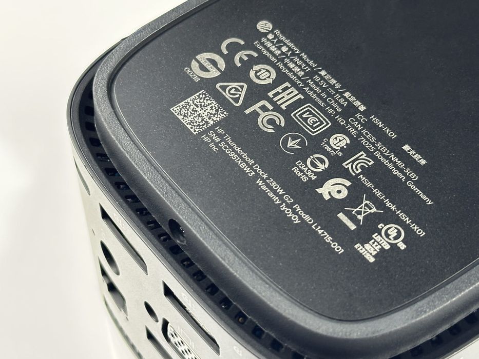 Do laptopa stacja dokująca HP Thunderbolt Dock 230W G2 | ZASILACZ 230W