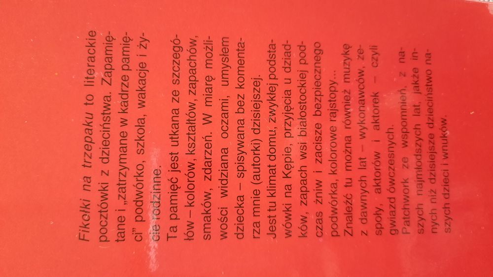 Książka Fiołki na trzepaku, M. Kalicińska