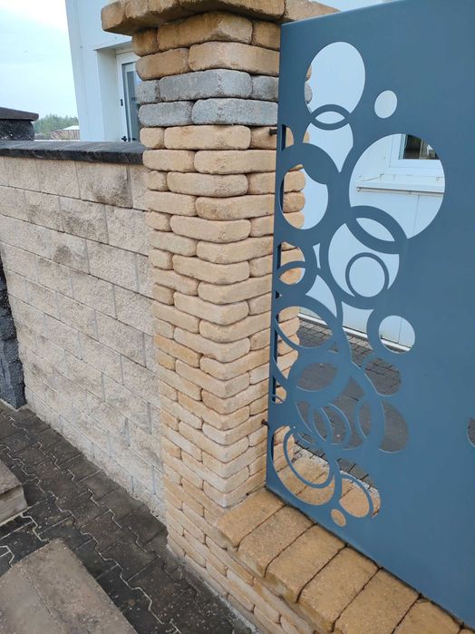 Meble ławki stoliki do samodzielnego montażu cegła bloczek palisada