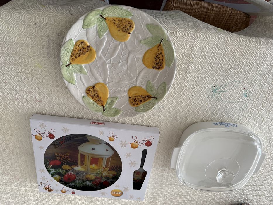 Loicas novas - 2 pratos e 1 pirex