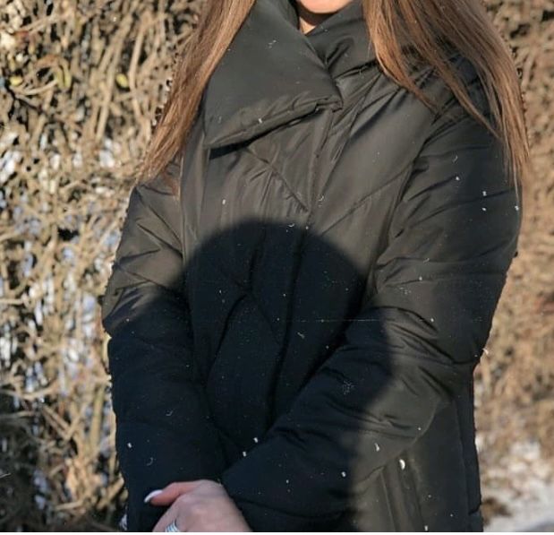 Пуховик чорний