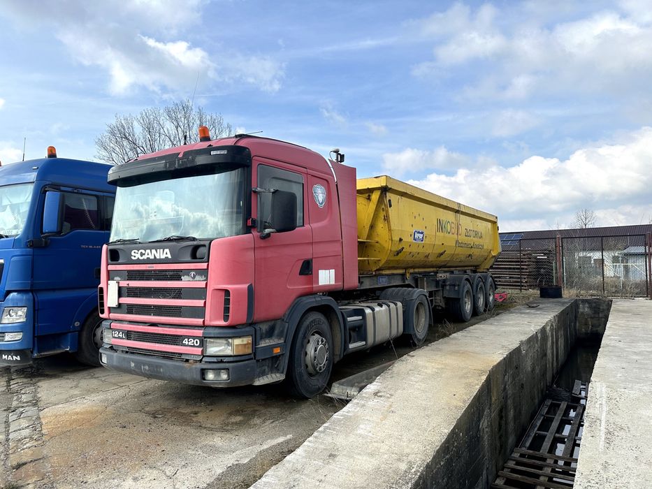 Ciągnik siodłowy Scania R420 z instalacją do wywrotu - gotowy do pracy