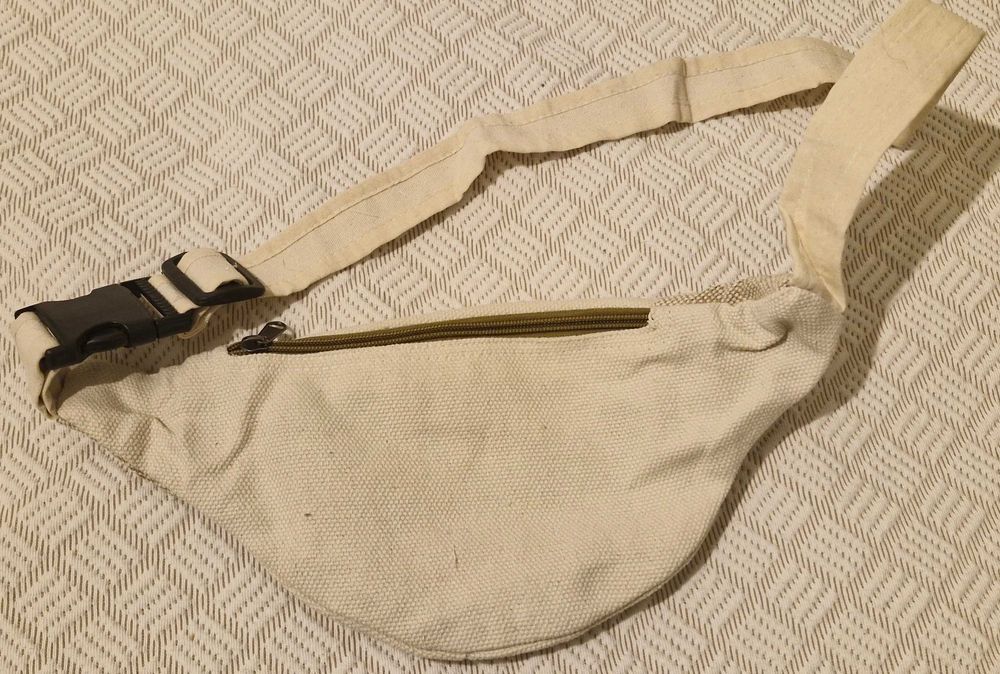 Bolsa de cintura bege de Cânhamo