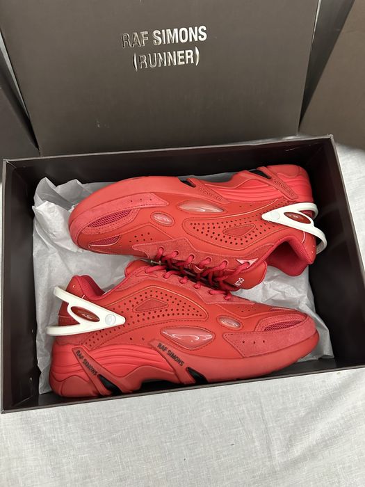 Червоні кросівки Raf Simons Cylon-21 / gucci / bape / purple / amiri