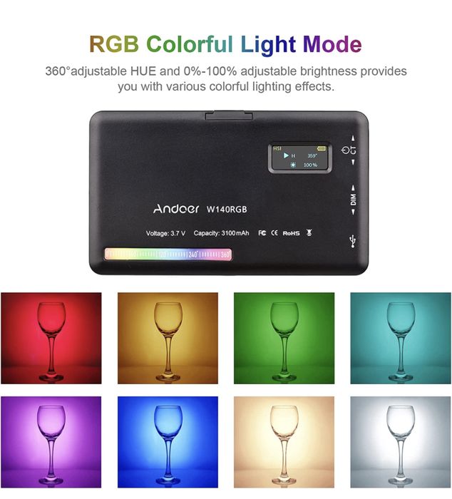 Iluminador Led rbg novo