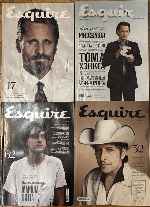 Журнали Esquire комплект 4 випуски 2006–2011