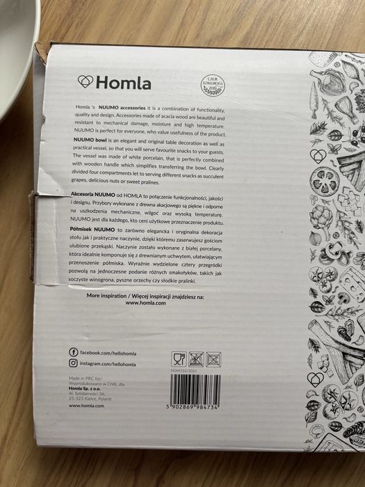 Homla Nuumo bowl miska talerz deska do serowowania przekąsek