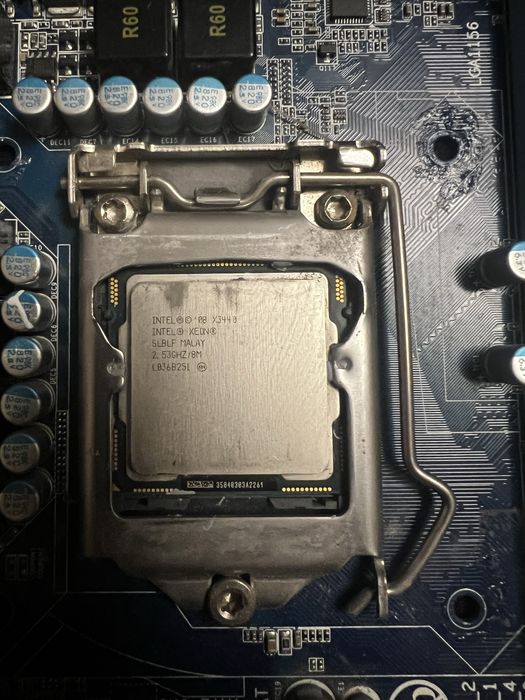 Материнська плата + процесор Gigabyte  GA-P55-US3L + Xeon X3440