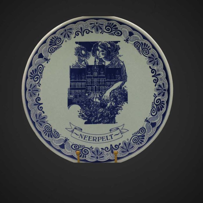 Talerz delft blue sygnowany B4/031721