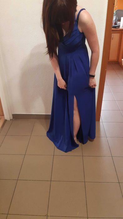 Chabrowa długa sukienka Duet A&M