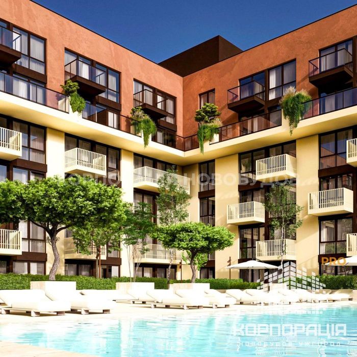 Продаж 2-км квартири, 70.7 м2, 2 поверх,ЖК з басейном і парком