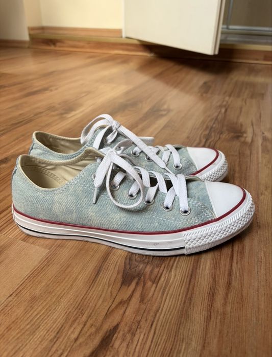 Niskie niebieskie buty converse