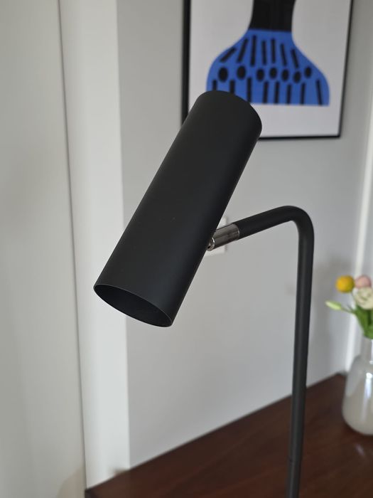 Lampa podłogowa czarna 150 cm