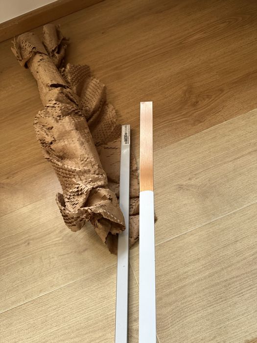 Nowe - Listwy metalowe U, miedziany mat, 3 szt, 2 x 270 cm - 3 sztuki