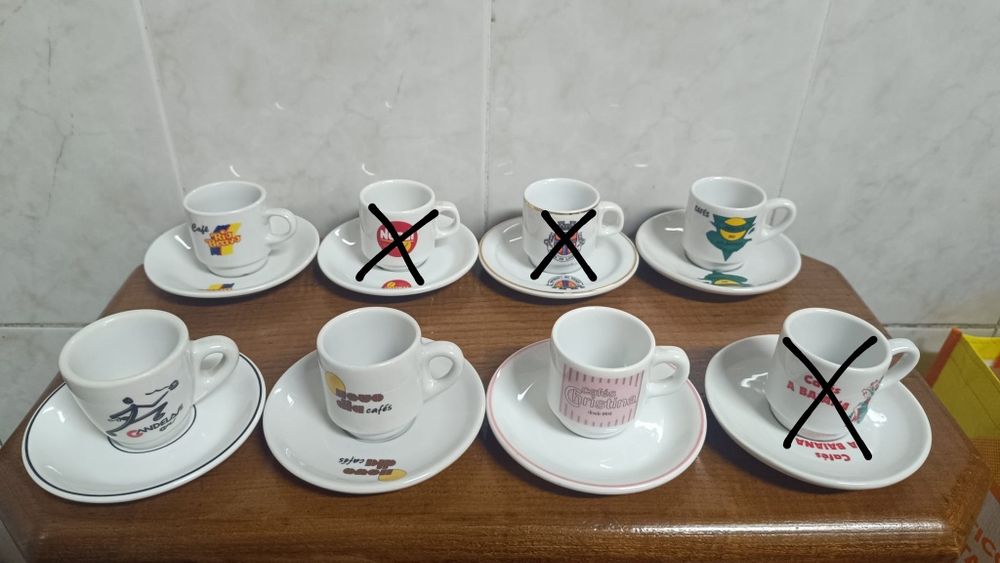 Chávenas diversas