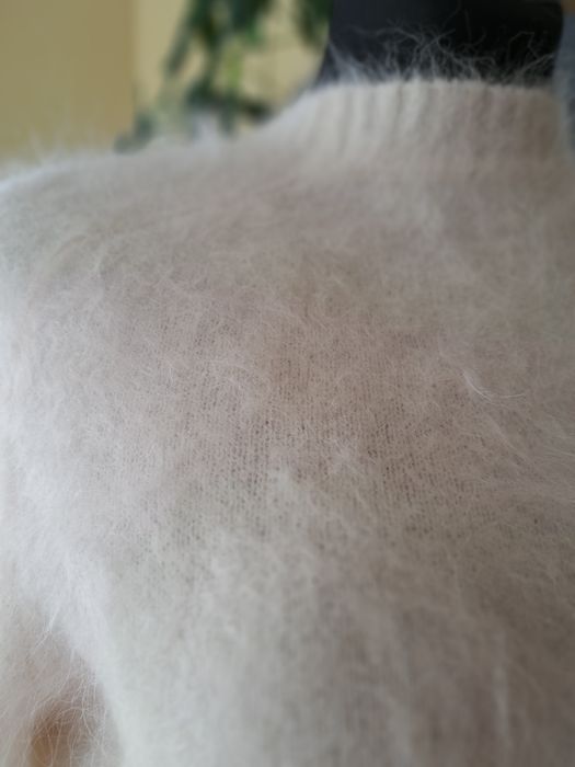 Sweter śmietankowy baby alpaka 60% 42 44