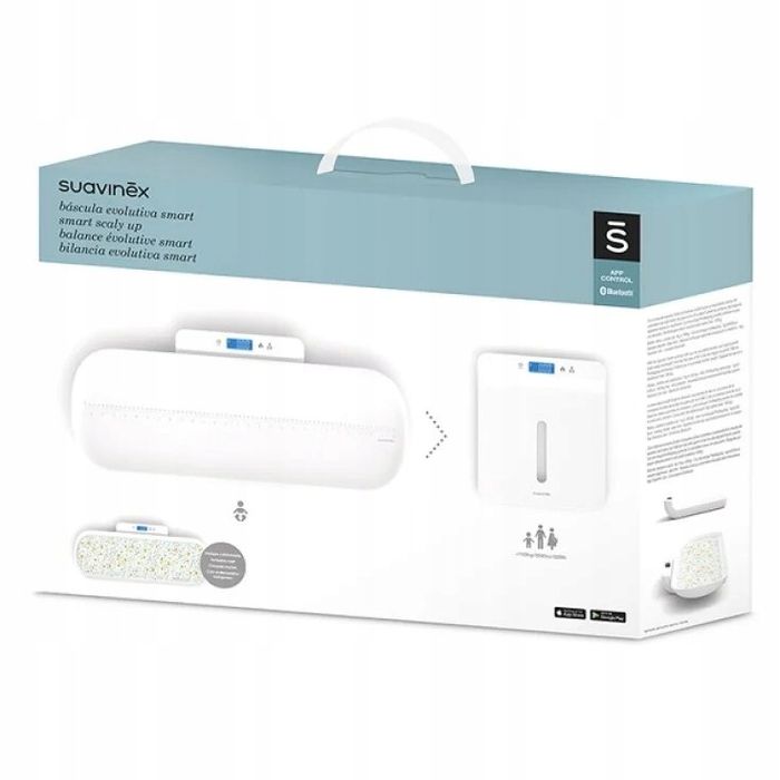 Suavinex cyfrowa waga 1-100 kg z tacą i Bluetooth