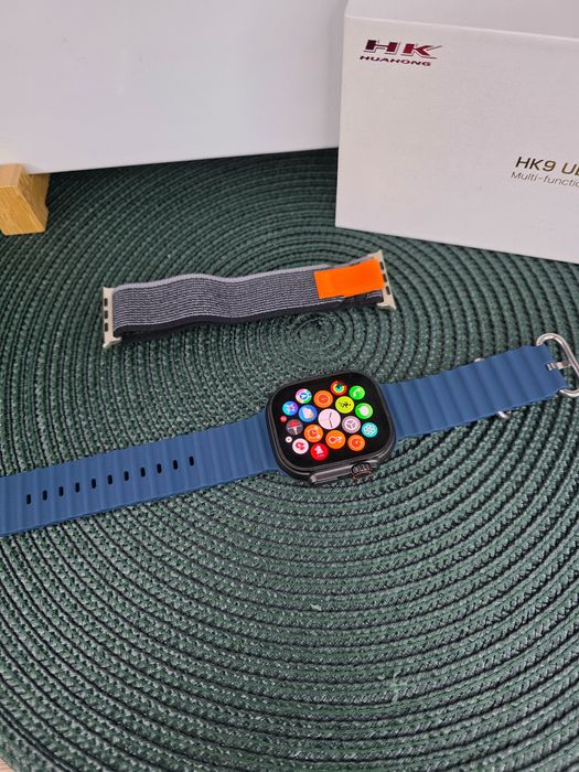 Smartwatch HK Ultra2 Max – AMOLED, połączenia, sport, zdrowie – NOWY