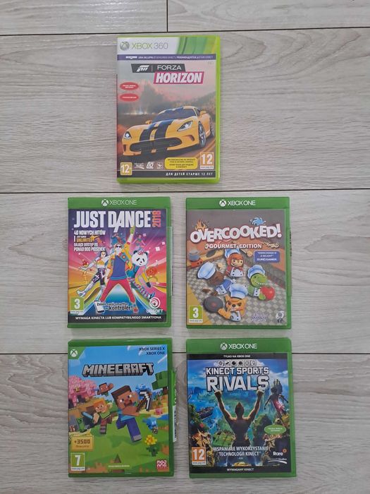 Xbox One S z napędem + kinect+2 pady i gry