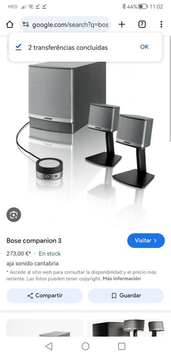 Colunas bose companion 3