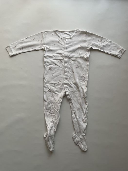 Rampers Next 1,5–2 lata w delikatny wzór żyrafek organic cotton