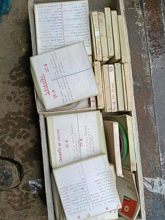 Maquina antiga de bobine de vídeo