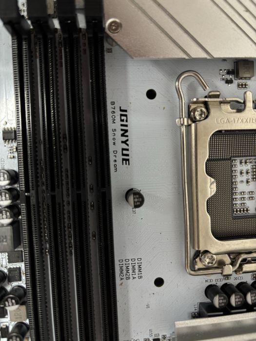 материнская плата JGINYUE b760m snow dream