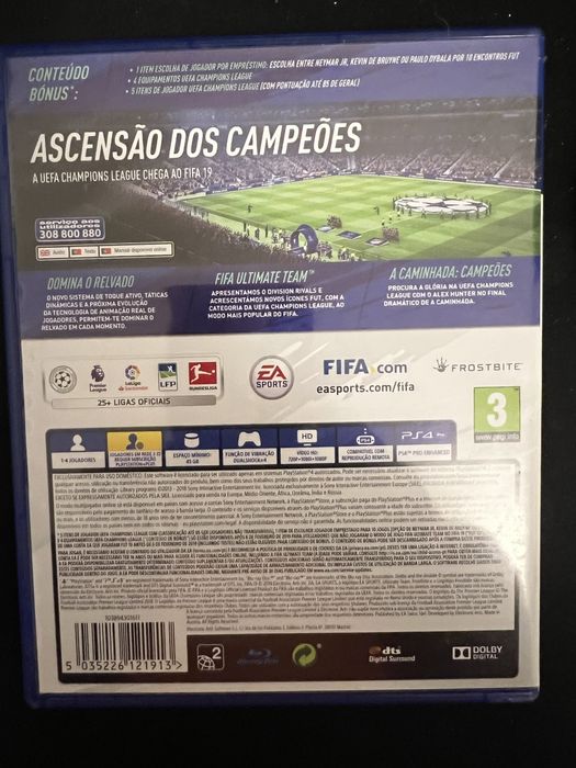 Fifa 19 como novo